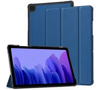 EasyAcc Funda compatible con Samsung Galaxy Tab A7 10.4 2022/2020 SM-T500 T505 T507, ultra fina con función atril, piel sintética, con función de encendido automático (azul mar)