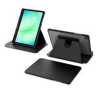 EasyAcc Funda Compatible con Samsung Galaxy Tab A9+/ A9 Plus 11 Pulgadas 2023 SM-X210/ X216/ X218- con Soporte para Pencil, Carcasa Soporte Rotación de 360 Grados Protectora Respaldo Clara, Negro