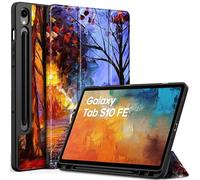EasyAcc Funda Compatible con Samsung Galaxy Tab S10 FE 10.9 Pulgadas 2025 / S9 FE 10.9 Pulgadas 2023 / S9 11 Pulgadas 2023, Función de Soporte, Patrón de Camino Nocturno