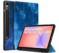 EasyAcc Funda Compatible con Samsung Galaxy Tab S10 Lite / S10 FE 10.9 Pulgadas 2025 / S9 FE 10.9 Pulgadas 2023 / S9 11 Pulgadas 2023, Función de Soporte, Estrella Azul