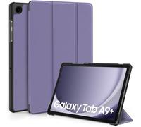 EasyAcc Funda para Samsung Galaxy Tab A9+/ A9 Plus 11 Pulgadas 2023 SM-X210/ X215/ X216, Funda Protectora de Piel Sintética Ultrafina con Función de Soporte y Auto Wake/Sleep,Ratán Morado