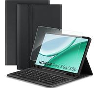 EasyAcc Funda para Teclado Compatible con Honor Pad X8a de 11 Pulgadas 2024 con Protector de Pantalla, [AZERTY francés], Funda extraíble para Teclado con Soporte para lápiz, Negro