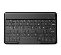 EasyAcc Teclado Bluetooth, Teclado Bluetooth Inalámbrico Compatible con Windows/Android/iOS, Teclado con Tabletas de Disposición Italia, Teclado con Cable TapeC de 80cm, Negro