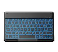 EasyAcc Teclado Bluetooth, Teclado inalámbrico Bluetooth Compatible con Windows/Android/iOS, Teclado con tabletas Italianas, Teclado con Cable TapeC de 80 cm, retroiluminación