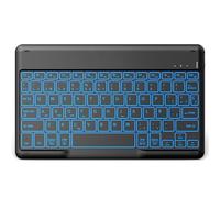 EasyAcc Teclado Español Ñ Bluetooth Inalámbrico Súper Delgado de 10 Pulgadas para iOS iPad/Tablet Android Samsung, Huawei, Lenovo, Retroiluminado