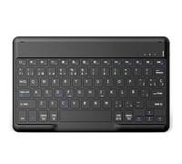 EasyAcc Teclado Español Ñ Bluetooth Inalámbrico Súper Delgado de 10 Pulgadas para iOS iPad/Tablet Android Samsung, Huawei, Lenovo, Negro