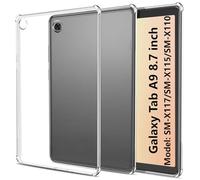 easyBee Funda Compatible con Samsung Galaxy Tab A9 8,7 Pulgada SM-X117/SM-X115/SM-X110 Funda, Ultra Fina Silicona Antigolpes Contraportada HD Transparente TPU Tablet Funda Protectora Transparente Tra
