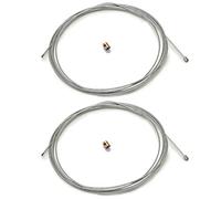 Easyboost Cable De Gas Acelerador 2,50 Metros Ø1,2mm Universal con Prisionero Cable de Gas para Carburador para Scooter 50cc Moto (2 Cables)