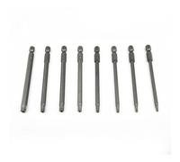 EasyByMall 1 broca de destornillador Torx de 100 mm de largo, T8 T10 T15 T20 T25 T27 T30 T40, vástago hexagonal de 6,35 mm, aleación de acero endurecido para taladro eléctrico