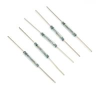 EasyByMall 10 interruptores de láminas de 2 x 14 mm, normalmente abierto, sensor de inducción magnético SPST-NO para proyectos IoT, pines chapados en oro o plata