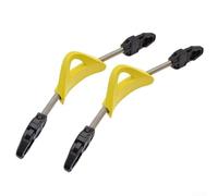 EasyByMall 2 correas de aleta de resorte, acero inoxidable, para Cressi, amarillo