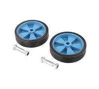 EasyByMall 2 ruedas de repuesto para compresor de aire verde de 5 pulgadas, silenciosas a prueba de golpes, ruedas antideslizantes para máquinas y bombas sin aceite