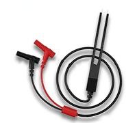 EasyByMall 3 pinzas de clip de prueba SMD para multímetro, plátano de 4 mm con cubierta, sonda antideslizante de 250 V para prueba de inductor de condensador de resistencia