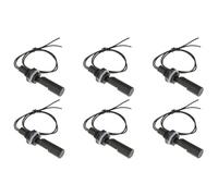 EasyByMall 6 interruptores flotantes con sensor de nivel de agua, controlador de líquido horizontal de montaje lateral para control de bomba de tanque hidropónico de acuario