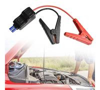 EasyByMall Abrazaderas de arranque de coche de 12 V 500 A con conector EC5, cables de batería de cocodrilo inteligente para paquete de alimentación portátil