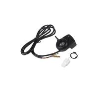 EasyByMall Acelerador de pulgar eléctrico de 24 V-48 V con indicador de batería LED e interruptor rojo, interfaz SM de 6 pines para manillar de bicicleta eléctrica