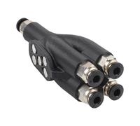 EasyByMall Adaptador de PTFE de 10 cm para laboratorio Bambu, conector de tubo de filamento ABS para P1P, X1C, A1 Mini, soporta TPU95A y fibra de carbono