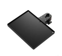 EasyByMall - Bandeja de soporte multifunción para micrófono, tarjeta de sonido y teléfono móvil, para escenario, transmisión en vivo y grabación (Negro)