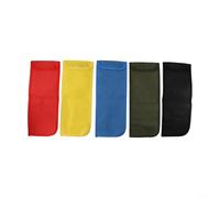 EasyByMall Bolsa de pinzas para tienda de campaña, 5 unidades, funda Oxford para estacas de tienda de campaña, bolsa de herramientas al aire libre, multicolor, 35 x 14,5 cm