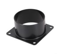 EasyByMall Brida del conector del conducto de 75-120 mm, conector de conducto con brida - conducto redondo de PVC - Tubo de ventilación - Placa de pared (75 mm), TMAA7RJ7U8V95L3934HXKLJ67