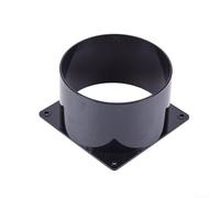 EasyByMall Brida del conector del conducto de 75-120MM, conector del conducto con la brida - conducto redondo del PVC - Tubo de ventilación - Placa de pared (120mm), R0BLV6Y570336C0MKCYS3GS2