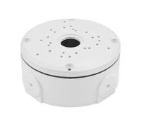 EasyByMall Caja de conexiones de base profunda para cámaras CCTV, carcasa de gestión de cables de metal de aleación de aluminio para cámara de seguridad domo, resistente a la intemperie