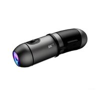 EasyByMall Cámara de acción de grabación dual 2K, cámara de acción de 11 x 4 x 4 cm, impermeable, conectividad WiFi antivibración para motocicleta