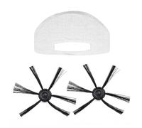 EasyByMall Cepillo lateral y filtro de repuesto para W100, Mondial RB01/RB07/RB08/RB09/RB11, Multilaser HO041, Obabox, Wap, Taurus Striker Mini Robot Partes de aspirador