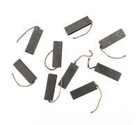 EasyByMall Cepillos de carbono de alambre de cobre de 39 mm de largo para | Se adapta a Siemens, Bosch, para arandelas Neff, tamaño de 39 x 13,5 x 5 mm, núcleo de alambre de cobre