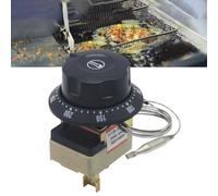 EasyByMall Controlador de temperatura giratorio de 250 V 16 A, termostato mecánico ajustable de 30 a 300 °C para horno, calentador de agua, refrigerador, equipo industrial