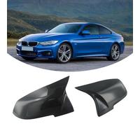 EasyByMall Cubierta de espejo lateral estilo fibra de carbono compatible con BMW F20 F21 F30 F32 F36 M2 X1 GT, carcasa de repuesto ABS