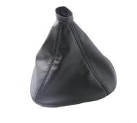 EasyByMall Cubierta de piel para pomo de palanca de cambios, pomos de palanca de cambios manuales, balonmano negro, para Iveco para Daily IV V VI 06-17 (funda de cambio)