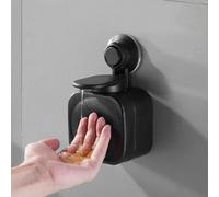 EasyByMall Dispensador de jabón con ventosa para montar en la pared, caja de jabón ABS para baño, cocina, ducha, no requiere taladrar, reutilizable, ahorra espacio