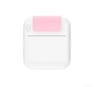 EasyByMall Fabricante compacto de fotos y calcomanías sin tinta para uso móvil rápido con conectividad inalámbrica (rosa)