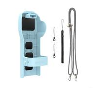 EasyByMall Funda protectora para cámara de acción, para DJI para Osmo Pocket 3, puede almacenar filtros y tarjetas de memoria, como lo muestra la imagen, Azul