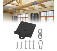 EasyByMall Gancho de pared resistente para sacos de arena, taekwondo y entrenamiento de Muay Thai, acero inoxidable, montaje seguro de 5 pernos