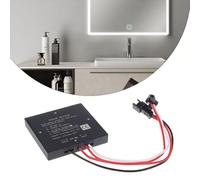 EasyByMall Interruptor de sensor táctil para espejo de baño, módulo de atenuación inteligente con pantalla LED de fondo, control aislado para cubiertas de vidrio/plástico, CC 12 V