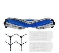 EasyByMall Kit de cepillo de rodillo principal de repuesto, cepillos laterales y filtros compatible con piezas de robot aspirador Bosch Spotless BCRC1W BCRD1W BCRC2W BCRD2W