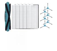 EasyByMall Kit de cepillos principales y laterales para Cecotec Conga serie 7490 y 8290, compatible con modelos Immortal, X-Treme, Genesis, accesorios de robot aspirador