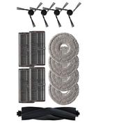 EasyByMall Kit de paño de trapeador con filtro lateral principal para MOVA P10 Pro Ultra Gen 2, RLP55SE, P50 Pro Ultra, Dreame L40/X40/L10s/L30s, accesorios para robot aspirador