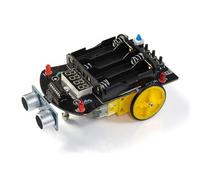 EasyByMall Kit inteligente de prevención de obstáculos para coche para programación y práctica de soldadura, robot inteligente DIY con microcontrolador STC y sensores