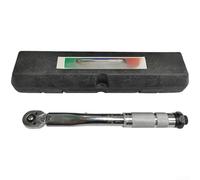 EasyByMall Llave dinamométrica de clic de 0.5 pulgadas 45# de acero | Rango de 5-350 Nm, cabezal de liberación rápida, para superficie, cuerpo de acero 45#, lectura de doble escala