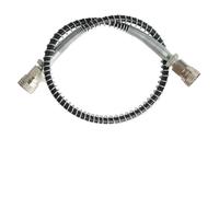 EasyByMall Manguera de aire de acero inoxidable de alta presión con resorte, 50 cm M10 x 1 macho a macho, 4500 PSI/300 bar para estación de llenado de tanque PCP y bomba de mano