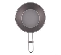 EasyByMall Outdoor Essential - Maceta ultraligera para camping, 450 ml, cuenco plegable con mango y boquilla (450 ml con boquilla)