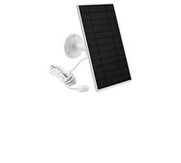 EasyByMall Panel solar de 5 W para Arlo Pro 5S 2K/4/3, Ultra 2, Floodlight & Go 2, IP66 resistente a la intemperie con cable de 4 m, montaje ajustable