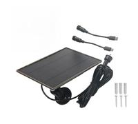 EasyByMall Panel solar para cámara de sendero, batería recargable de 6000 mAh con monocristalino de 3 W, IP66 impermeable, compatible con cámaras de caza WingHome Bushnell Spypoint 5V 3G/4G