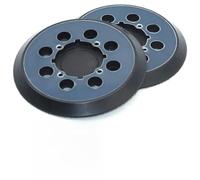 EasyByMall Paquete de 2 almohadillas para lijadora de 5 pulgadas con extracción de polvo de 8 agujeros para DeWalt DWE6421/DWE6423 y cable Porter, disco de repuesto de goma resistente