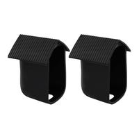 EasyByMall Paquete de 2 fundas de silicona resistentes a la intemperie para Cam 2C y Cam 2C Pro, funda protectora para cámara con agujeros de ventilación, color blanco y negro