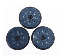 EasyByMall Paquete de 3 almohadillas de lijado de 8 agujeros de 5 pulgadas compatibles con lijadoras orbital aleatorias Makita BO5021K, BO5010, BO5021, BO5030