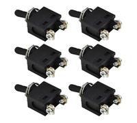 EasyByMall Paquete de 6 interruptores de amoladora angular de repuesto compatibles con Makita 9523NB 9524NB 9527NB 9528NB 651403-7 651433-8 piezas de herramientas eléctricas